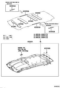 6331028V10E0-HEADLINING ROOF