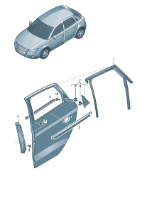8X4839477A-Weatherstrip, window