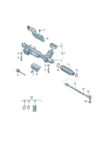 5QD423055E-Gear box For belt electric/mechanical steering Car model of the system   D-07.12.2015 -1