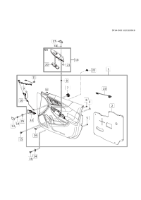 84470962-Door lock switch (door lock/unlock) (part of 1) (ink black)