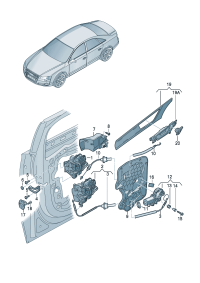 4H2837016E-AUDI TT MK2 WINDOW MECHANISM