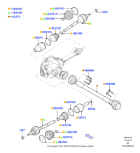 BL3Z4A376B-Shaft assy-drive
