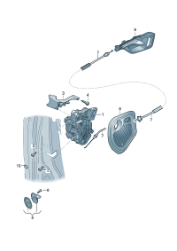 19G837015A-AUDI TT MK2 WINDOW MECHANISM