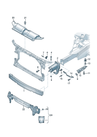 4G0807283A-PORSCHE CAYENNE GUIDE LTRL RH