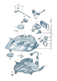 7L6941017BK-Halogen double lamp Cooperate as needed: