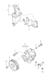 95531421011-Bracket, oil tank