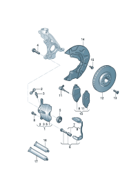 5QD698151-BRAKE PAD FOR DISC BRAKES-VW