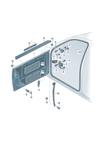 4B0831051D-Door assy-rr, lh