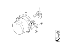 63176943416-FOG LAMP FR RIGHT/E60/61-5 SRS