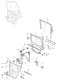 95553346103-WINDOW LIFTER PORSCHE LH RR