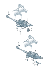 4F0419501J-Steering column Band mecha  D  -13.08.2007
