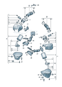 4H0133823N-Air cleaner Air meter