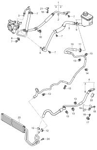 95534745120-Pipe, pressure Gear box Pump assy-vane