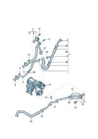 06K121497AL-Coolant pipe & Coolant hose