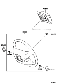 4513004121B0-BUTTON ASSY, HORN