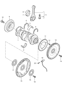 95510201100-Crankshaft See workshop manual Look at main group.1 (engine)   KD-NR. 134819