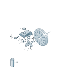 5QD614019G-Brake master cyl For use only: Before ordering parts, it is necessary to physically check them.