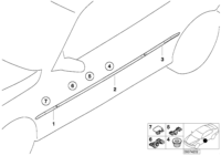 51137001041-Moulding qtr otr lh