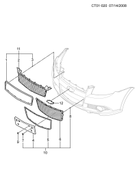 9023003-Bracket (part of 10), front license plate