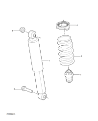 10223504-Insulator, rear suspension spring