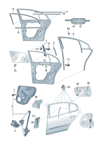 3U5839477F-Weatherstrip, window