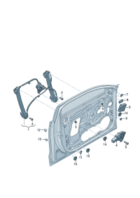 4GD837461-WINDOW WINDER LH FRT/A6