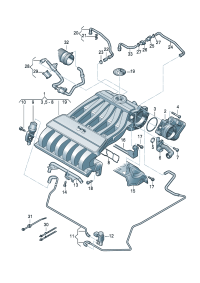 03H133185G-Pipe assy-switch air intake