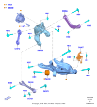 E1GZ5A967A-Bracket-sensor mtg r rh incl