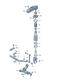 7L8413031K-SHOCK ABSORBER FR LH/AUDI Q7