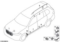 51139854141-MOLDING GRL XUV 6BAR