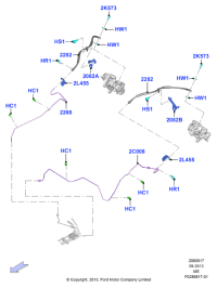 EJ7Z2282A-Hose assy-brake, rh/lh