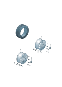 56D601025P-Wheel rim-aluminium alloy