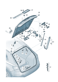83G827299-LOCK ASSY, BONNET