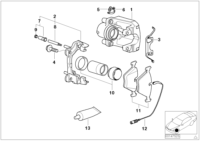 34352229018-Sensor, brake pad wear