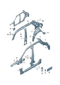 2GD809406-Panel, quarter inner Excludes: