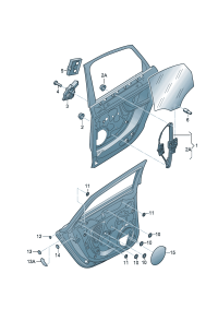 8KD959811-Motor, window regulator D  -27.07.2009