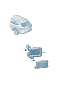 2QD907685C-Blind spot recognition Cont unit