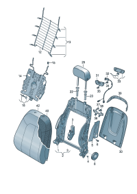 8RD881045A-Mount assy., back