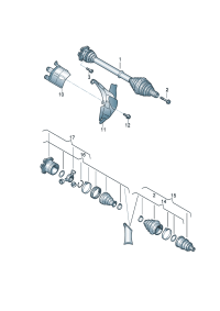 4G0407271G-Band f joint Shaft, half swing
