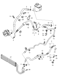 95534745112-Pipe, pressure Gear box Pump assy-vane