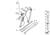 51377008629-WINDOW LIFTER W/OMOTOR RRLH X5