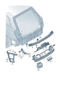 4M0807454B-PORSCHE CAYENNE GUIDE LTRL RH