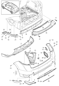 95850541110-PLATE-TRUNK,REAR