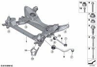 31108854989-Tie rod with hsg bearing lh