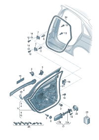 8K9833051D-Door assy-rr, lh Location for common use: