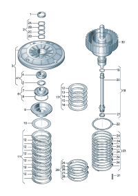 01J398944B-Set-diaphragm Vehicle type for 7 disc clutch ?  Porsche panamera: