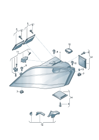 420941029N-LED headlamp (For traffic only)