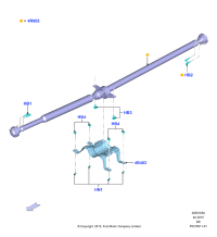 F2GZ4R602F-Shaft assy-drive (2.7L DOHC 4V DI GT V6 GAS/FFV)