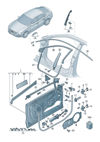 4G8837103-Blanking assy Speaker sub-assy