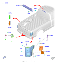 FL3Z13404H-lamp assy